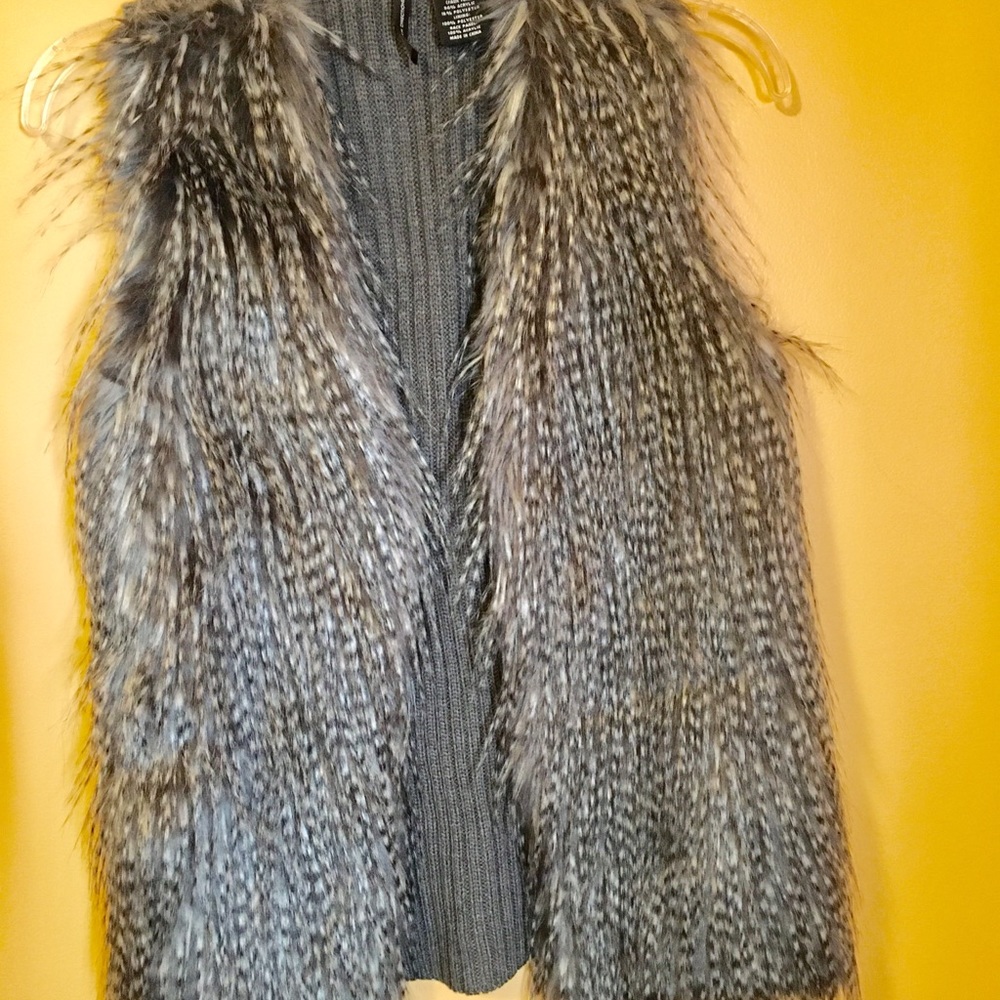 Faux fur vest